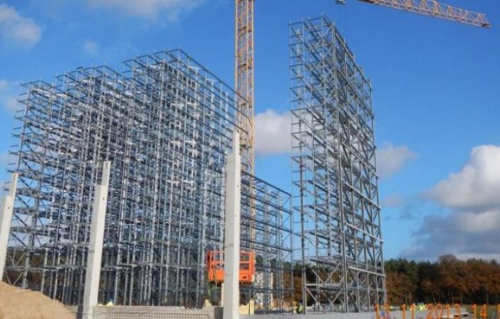 Neubau Tiefkühllager der Badenhop Fleischwerke