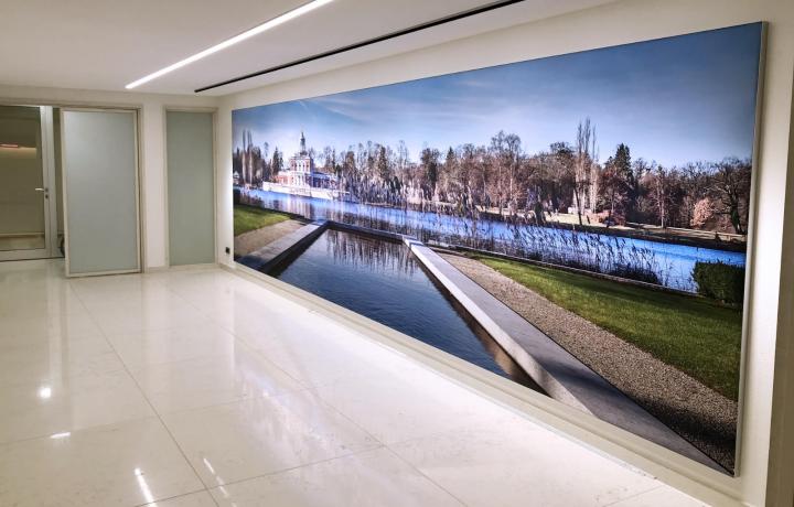 LED Lichtwand mit Motivdruck